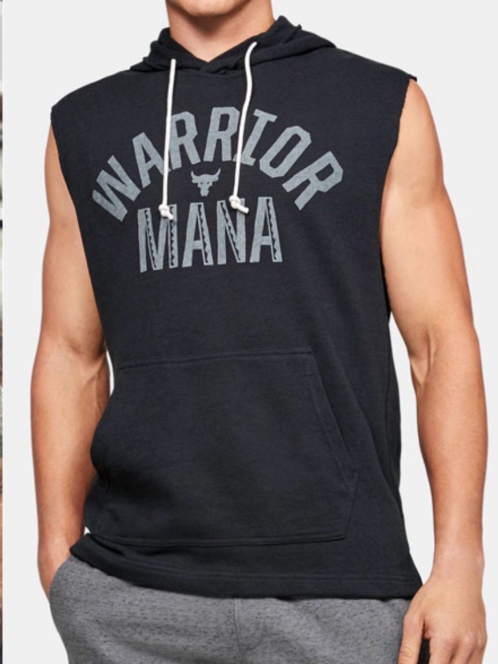 NWT The Rock x Under Armour Hooded Sleeveless Top Warrior Mana Mens XL